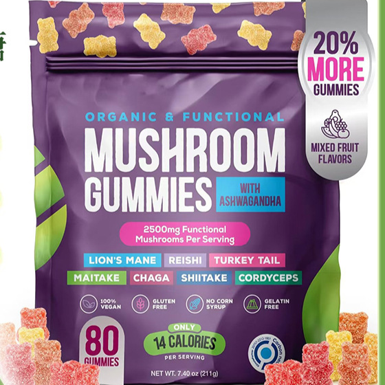 Mushroom + Ashwagandha Mind & Body Gummies